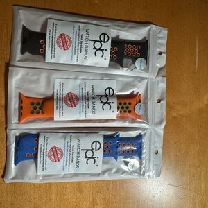 Epic Watch Bands Set - Black, Orange, Blue